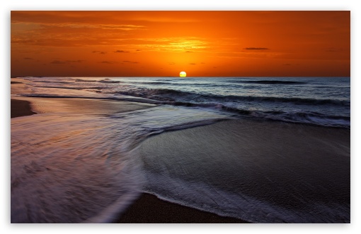 Download Memorable Sunset Beach UltraHD Wallpaper