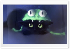 Frog Cat Painting