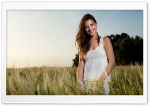 Girl In Wheat Field