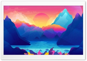 Colorful Landscape Illustration