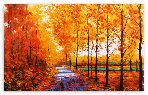 Download Fall Painting UltraHD Wallpaper