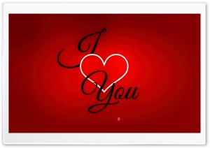 Valentines Day I love you Card