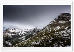French Alps Mountain Range...