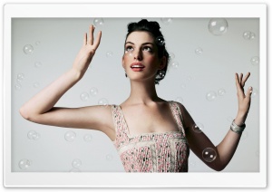 Anne Hathaway And Bubbles