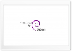 Debian Logo Morado