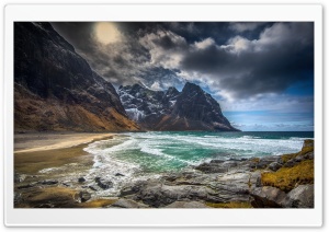 Norway Lofoten Kvalvika Beach