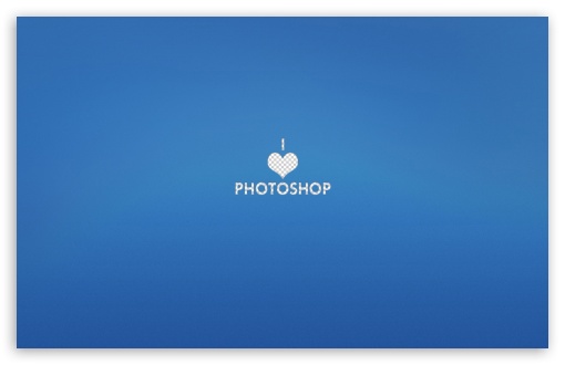 Download I Love Photoshop UltraHD Wallpaper