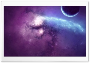 Purple Nebula Art