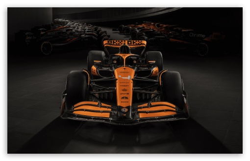 Download Orange McLaren MCL38 Formula One Car UltraHD Wallpaper