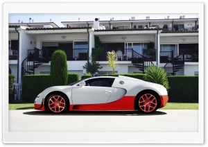 Bugatti Veyron White and Red