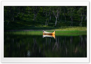 Boat, Lake, Forest