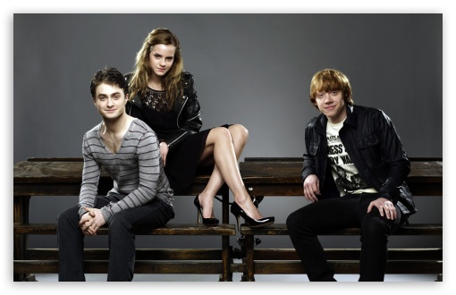 Download Daniel Radcliffe, Emma Watson And Rupert Grint UltraHD Wallpaper