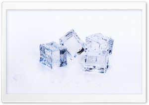 Transparent Ice Cubes Background