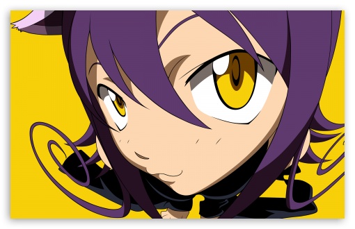 Download Anime Girl With Yellow Eyes UltraHD Wallpaper