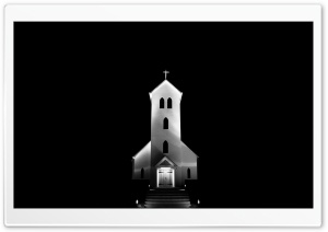 Church at Night, Iceland