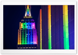 Empire State Building Rainbow...