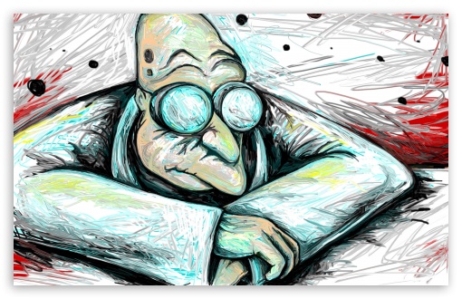 Download Futurama Professor Farnsworth UltraHD Wallpaper