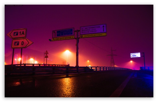 Download Road in the fog By Khusen Rustamov UltraHD Wallpaper