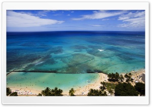 Aerial View Of Hawaii Beach