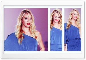 Candice Swanepoel In A Blue...