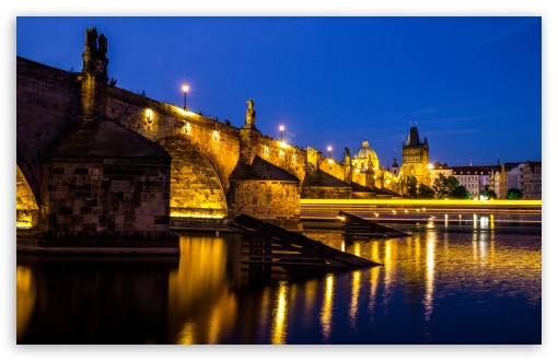 Download Charles bridge, Vltava river, Prague, Czech... UltraHD Wallpaper