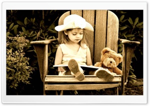 Child Reading A Book