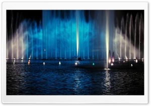 Fountain, Night