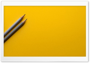 Pencils, Yellow Background