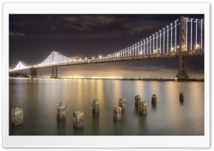 Bay Bridge By Night   San...