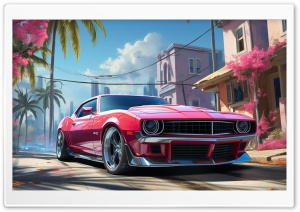 GTA VI Video Game, Muscle Car