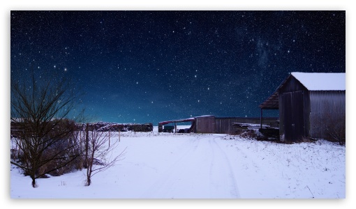 Download Impressive Snowscape with Amazing Sky UltraHD Wallpaper