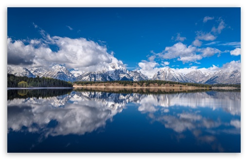 Download Mountains, Jackson Lake, Grand Teton National... UltraHD