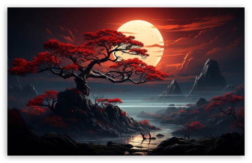 Download Amazing Asiatic Landscape Art UltraHD Wallpaper