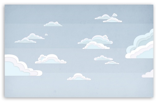 Download Cartoon Clouds UltraHD Wallpaper