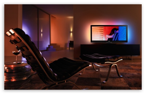 Download Media Center Living Room UltraHD Wallpaper