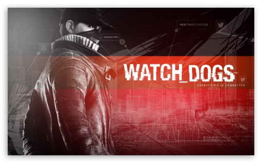 Download Aiden Pearce - Watch Dogs Red UltraHD Wallpaper