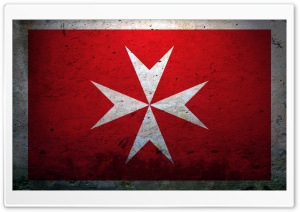 Grunge Civil Ensign Of Malta