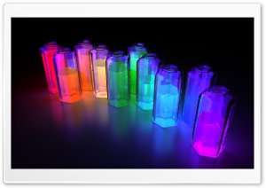 Colorful 3D Bottles