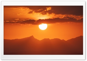 Orange Sunset, Oman