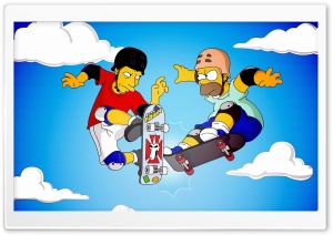 Homer And Tony Hawk