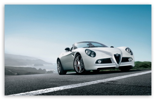Download Alfa Romeo 8C Spider Car 2 UltraHD Wallpaper