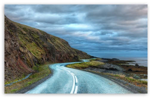 Download Road Around Iceland UltraHD Wallpaper