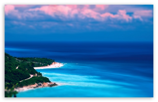 Download Caribbean Coast Tilt-Shift UltraHD Wallpaper