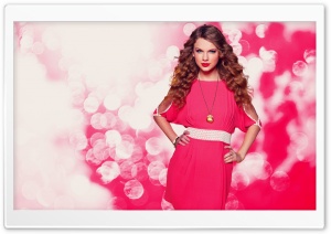 Taylor Swift In Pink Dress