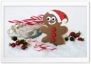 Gingerbread Man Cookie, Candy...