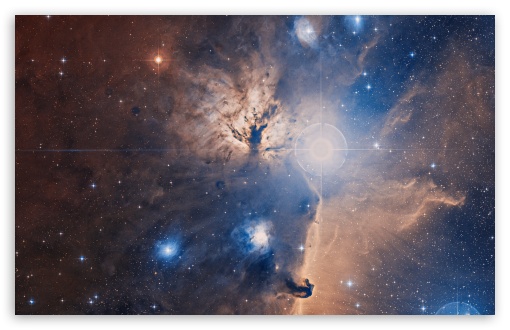 Download Flame Nebula UltraHD Wallpaper
