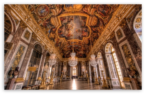 Download Palace of Versailles Hall of Mirrors UltraHD Wallpaper