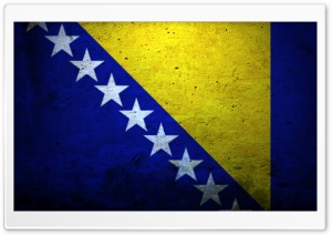 Grunge Flag Of Bosnia And...