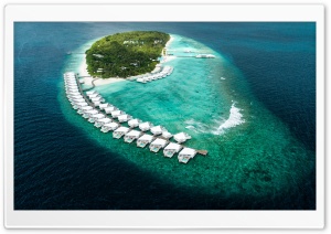 Maldives Island Resort Aerial...