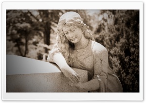 Woman Statue Cemetery